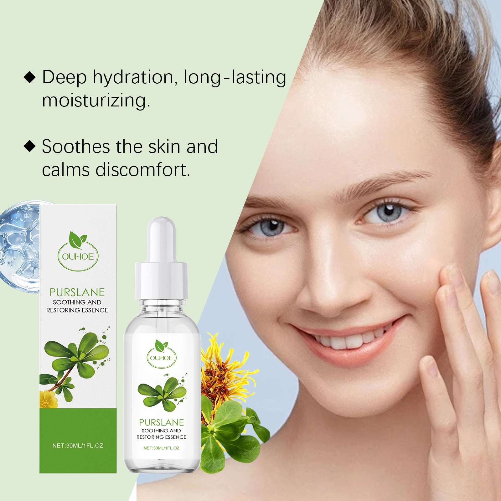 Purslane Soothing Repair Hydrating Facial Serum