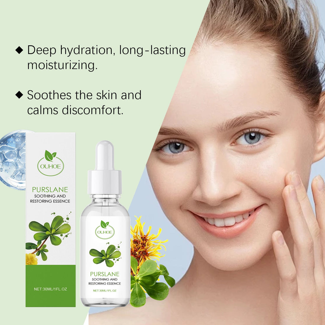 Purslane Soothing Repair Hydrating Facial Serum