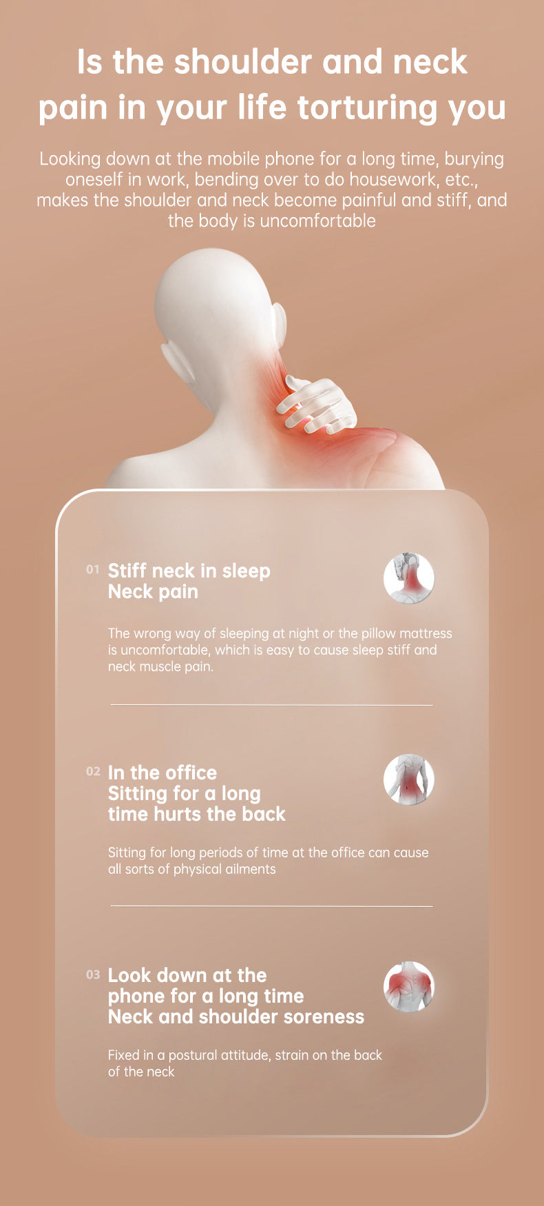 USB-C Heated Shiatsu Neck and Shoulder Massager