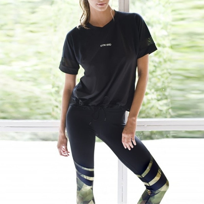 Women’s Harajuku Camouflage Push Up Fitness Leggings