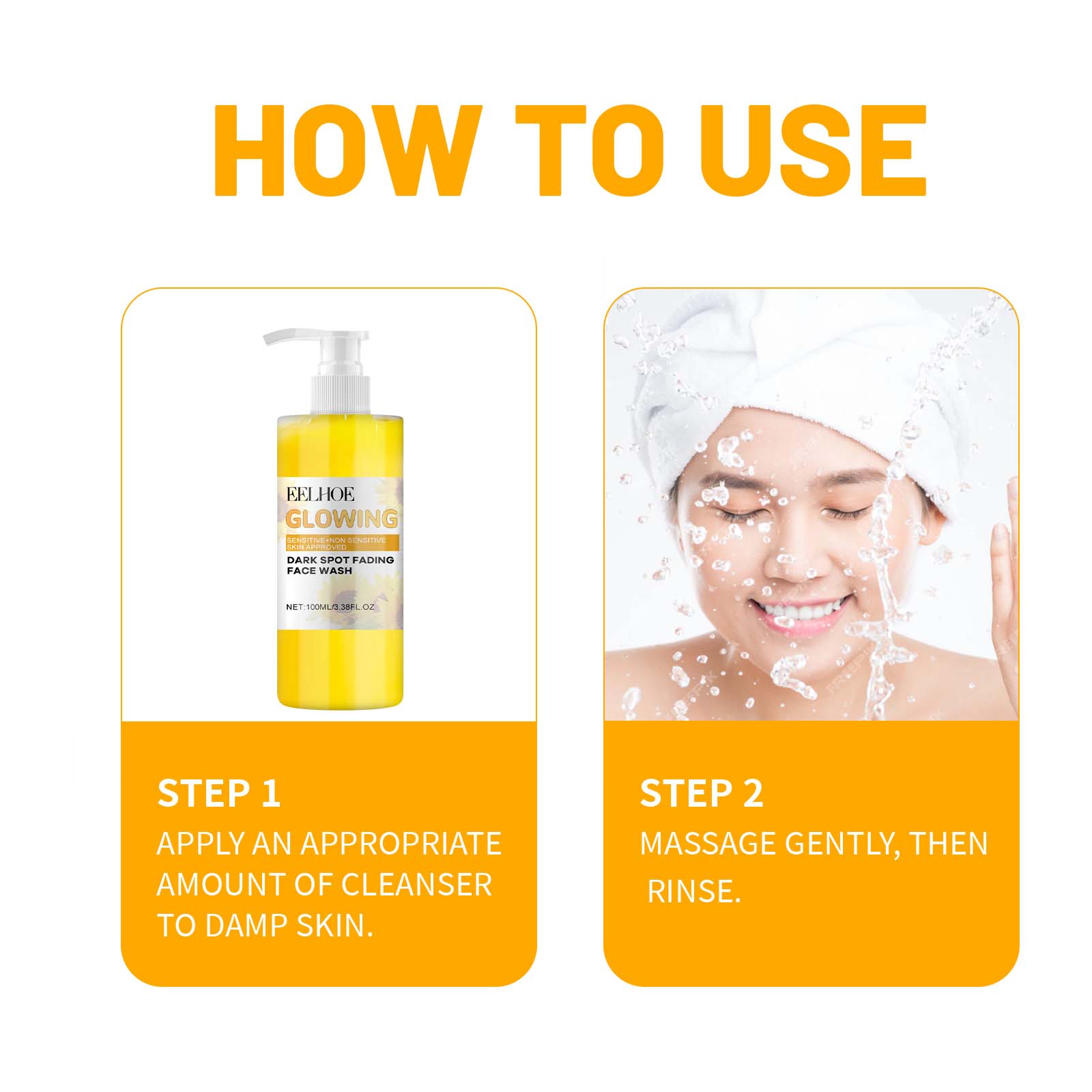 Turmeric Hydrating Skin Care Cleansing and Moisturizing Set