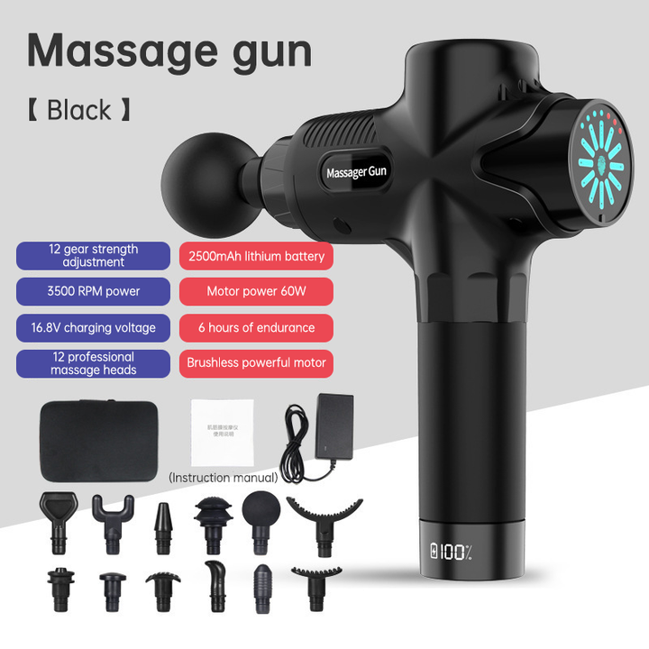 Mini LCD Deep Tissue Muscle Massage Gun Device