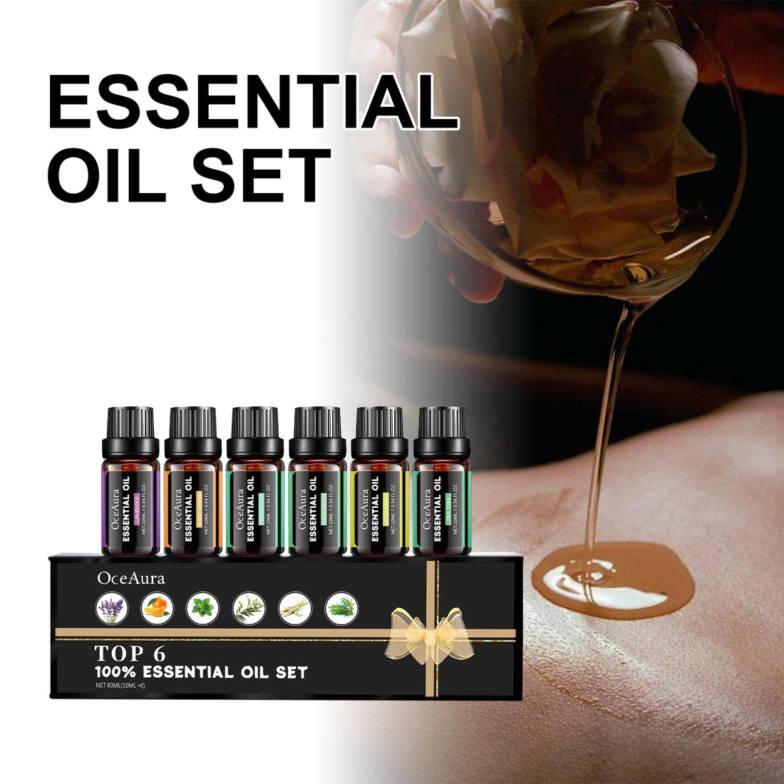 Hydrating Essential Oil Set for Relaxation and Skin Care