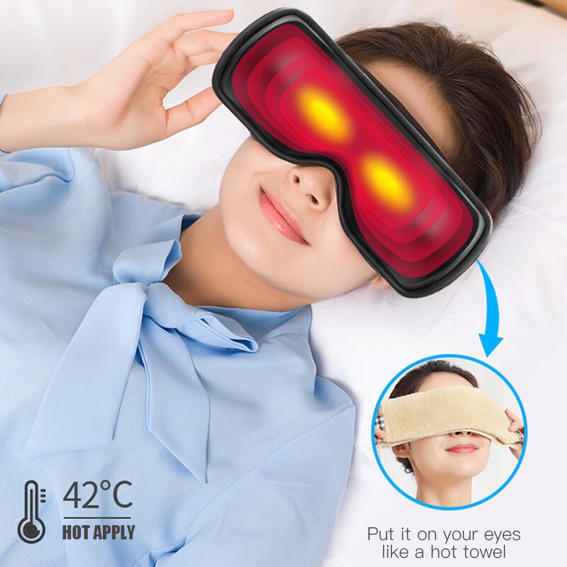Bluetooth Heated Eye Massager Anti-Fatigue Care Device