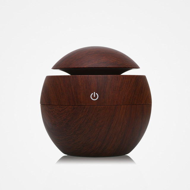 USB Ultrasonic Aroma Diffuser Cool Mist Humidifier with LED Light