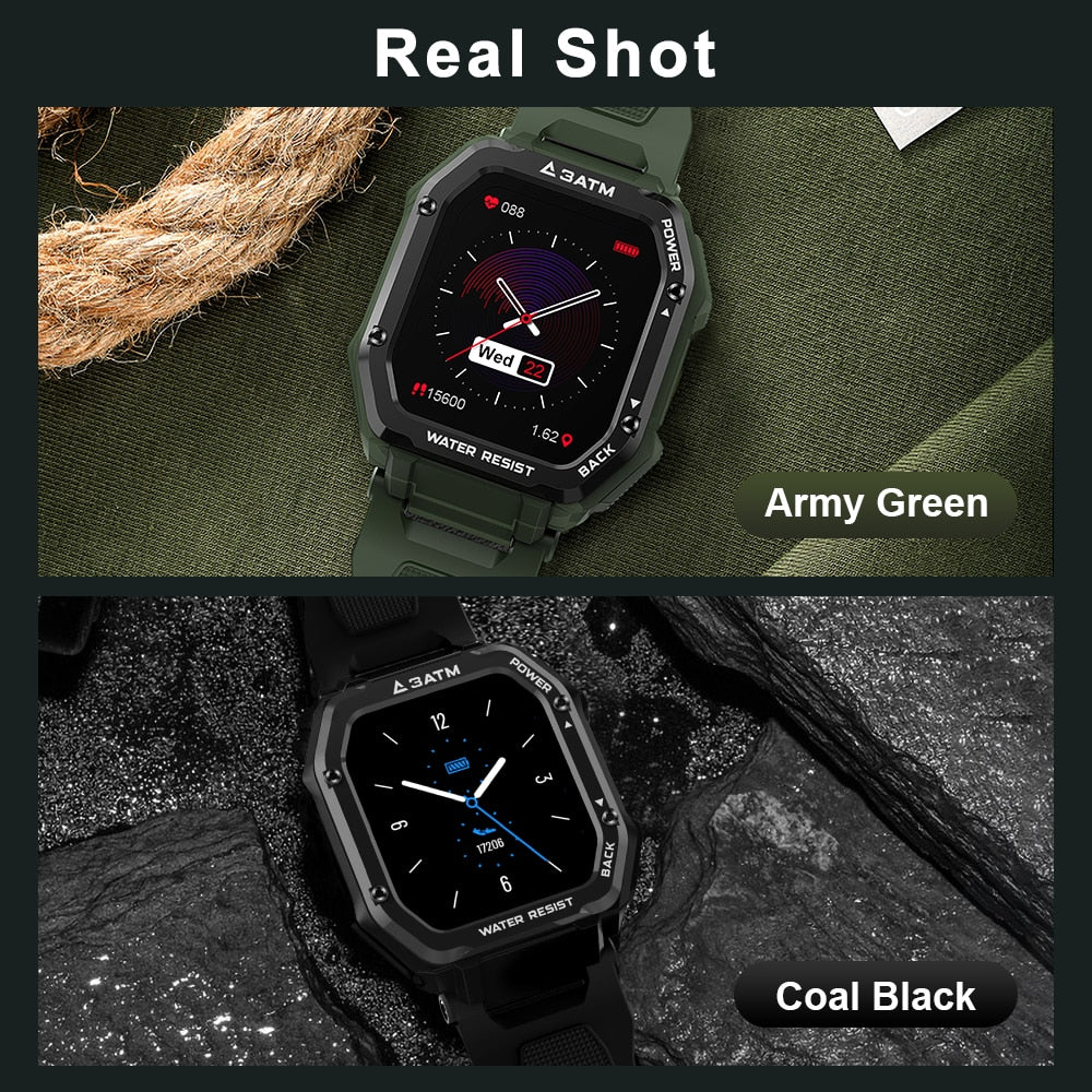Rugged Outdoor Waterproof Fitness Smart Watch