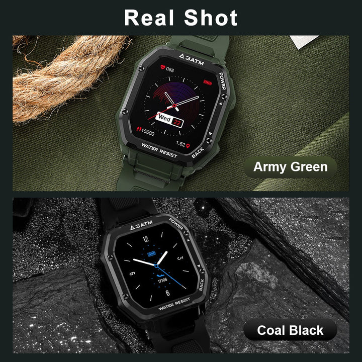Rugged Outdoor Waterproof Fitness Smart Watch
