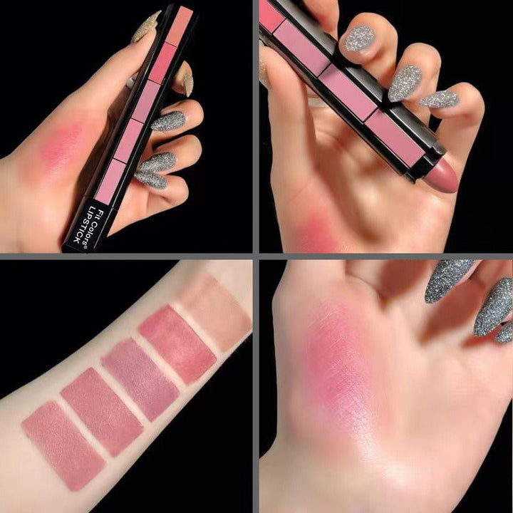 5 Colors Matte Velvet Waterproof Lip Gloss Set