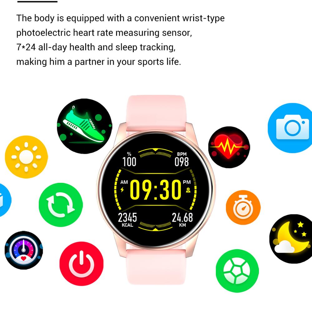 Women’s Weather Forecast Fitness Smart Watch for Android & iOS