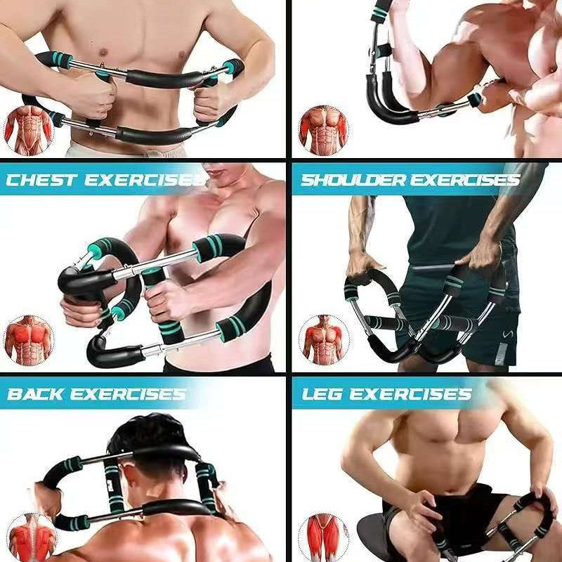Adjustable Arm Strength Trainer U-Shaped Chest Fitness Equipment