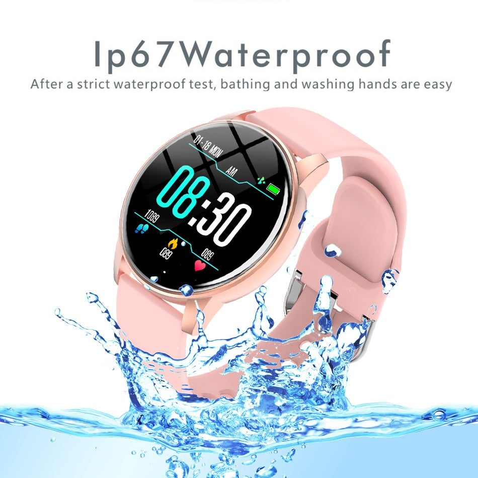 Women’s Weather Forecast Fitness Smart Watch for Android & iOS