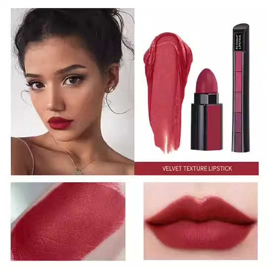 5 Colors Matte Velvet Waterproof Lip Gloss Set