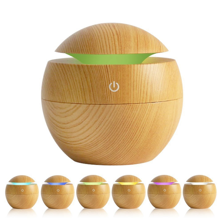 USB Ultrasonic Aroma Diffuser Cool Mist Humidifier with LED Light
