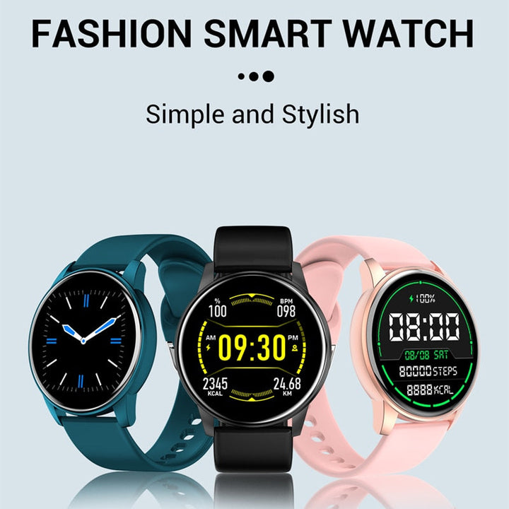 Women’s Weather Forecast Fitness Smart Watch for Android & iOS