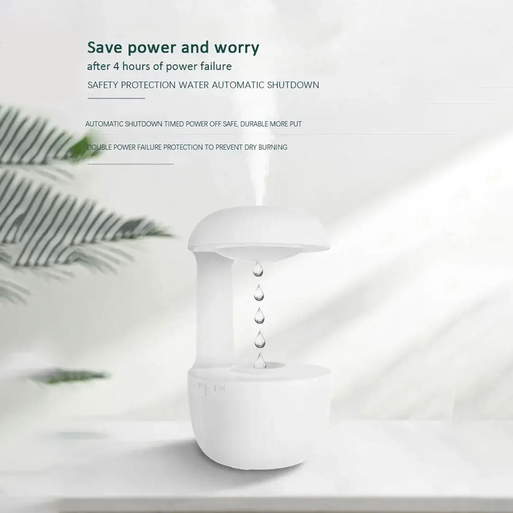 600ml Water Drop Ultrasonic Aromatherapy Humidifier Diffuser
