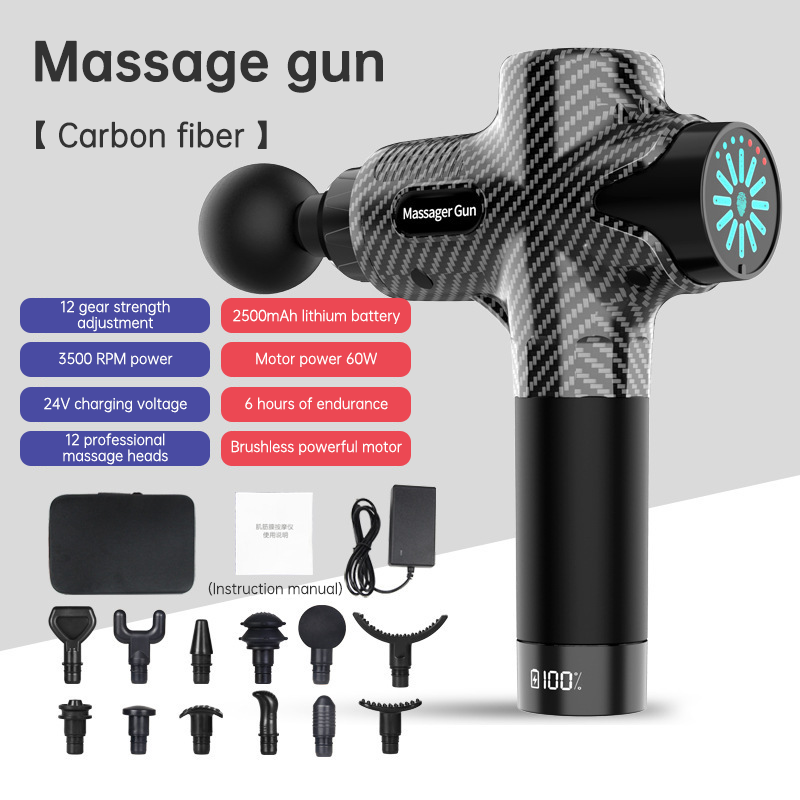 Mini LCD Deep Tissue Muscle Massage Gun Device