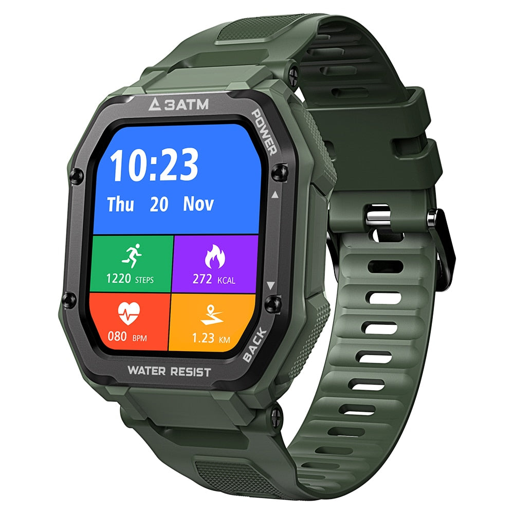 Rugged Outdoor Waterproof Fitness Smart Watch