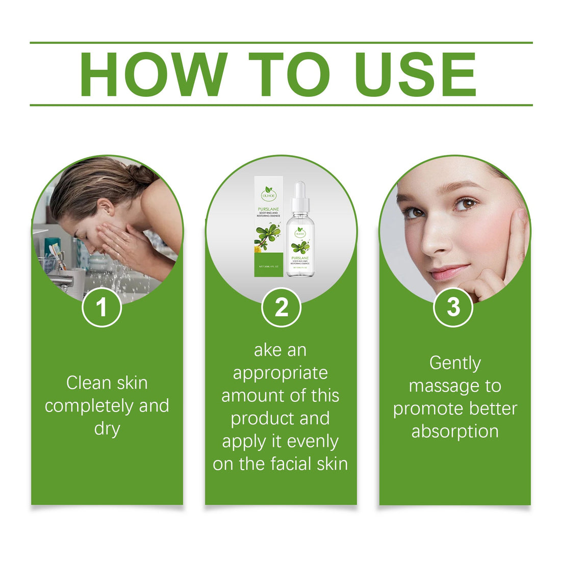 Purslane Soothing Repair Hydrating Facial Serum
