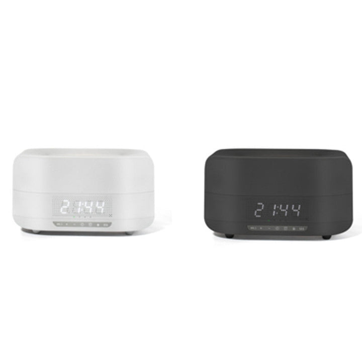 Bluetooth Flame Humidifier Speaker with Clock and Atmosphere Light