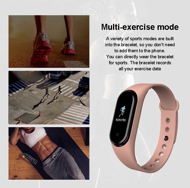 M5 Smart Band Fitness Health Tracker Wristband
