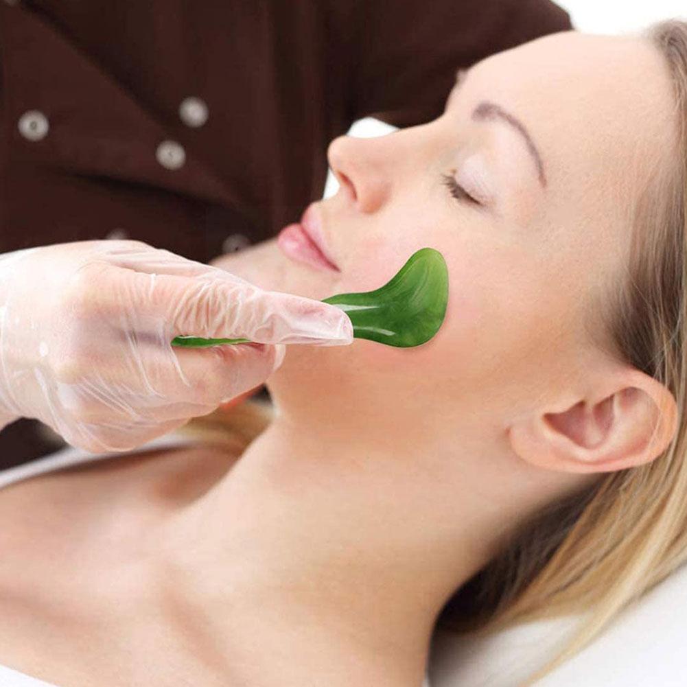Natural Jade Face Roller and Gua Sha Massage Tool