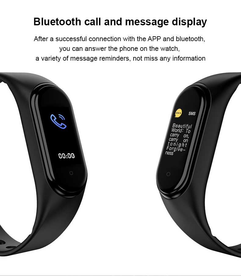 M5 Smart Band Fitness Health Tracker Wristband
