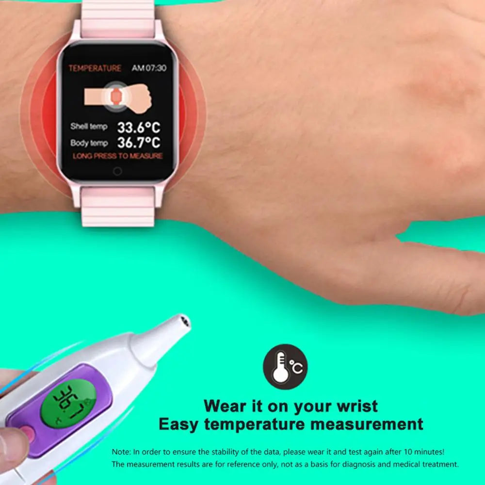 T96 Body Temperature Bluetooth Fitness Smart Watch
