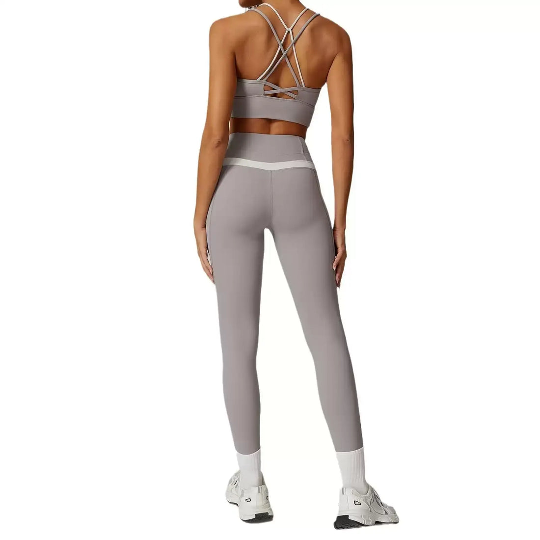 Contour Flex Two-Tone High Waist Fitness Leggings