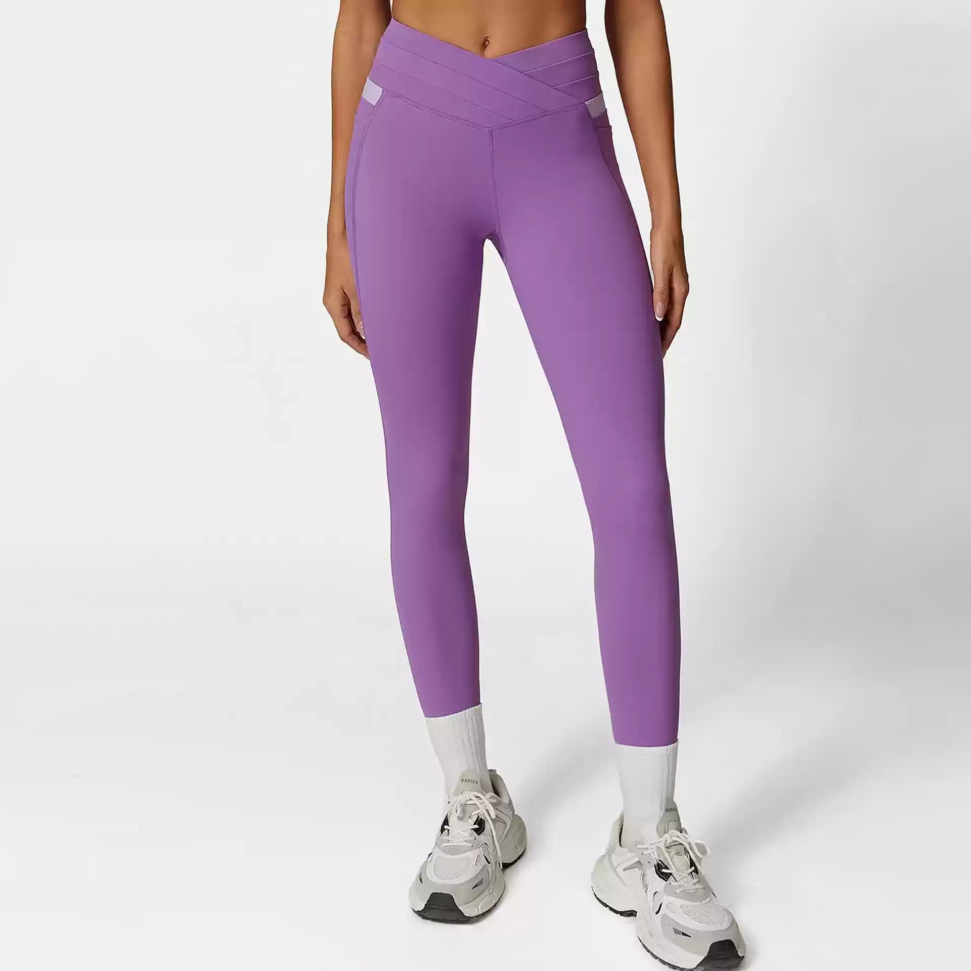 Contour Flex Two-Tone High Waist Fitness Leggings