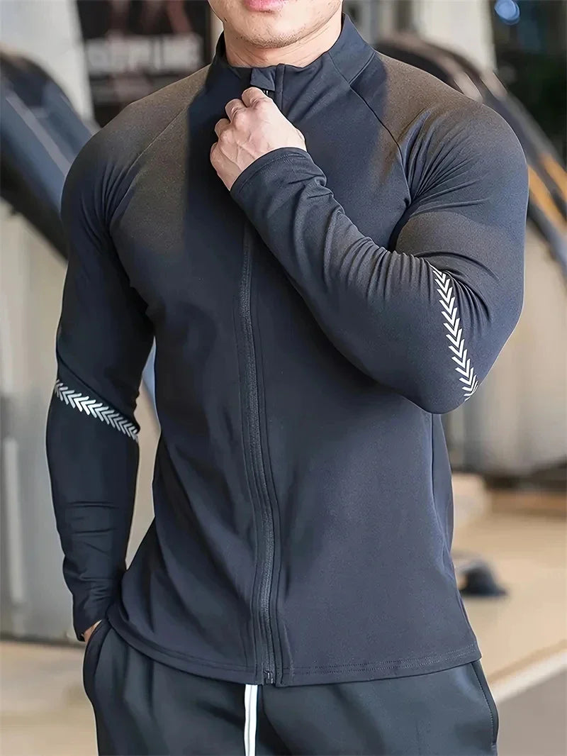 Men’s Quick Dry Compression Sports Fitness Jacket
