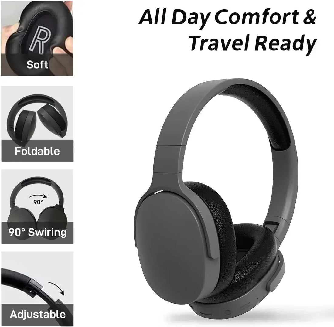 Wireless Bluetooth 5.3 HiFi Stereo Over-Ear Headphones